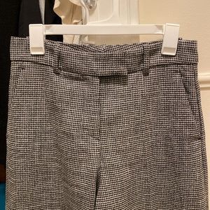 High-waisted wide leg trousers